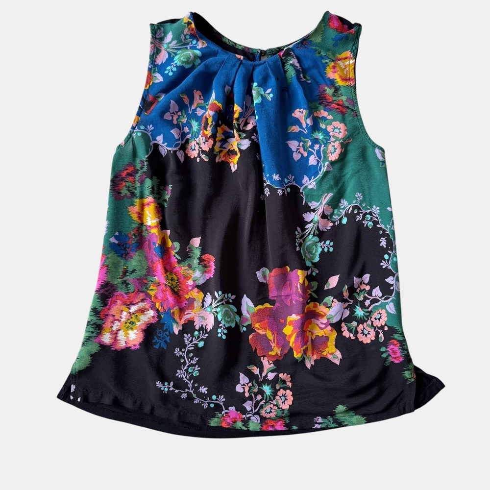 Anthropologie Vanessa Virginia Floral Print Wanderlust Top tank Sz. L Boho Chic